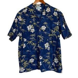 Vintage‎ Kole Kole Shirt Men X Large Blue Floral Tropical Hawaii Vacation Cruise